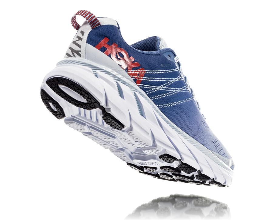 Hoka One One Bezecke Topanky Damske Modre/Biele - Clifton 6 - 93456-CEVP